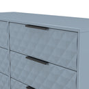 Harlequin 6 Drawer Midi Chest in Denim Blue - Ready Assembled