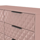 Harlequin 6 Drawer Midi Chest in Kobe Pink - Ready Assembled