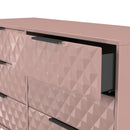 Harlequin 6 Drawer Midi Chest in Kobe Pink - Ready Assembled