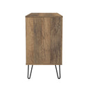 Harlequin 6 Drawer Midi Chest in White Matt & Vintage Oak - Ready Assembled