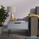 Harlequin 1 Drawer Wide Side Table in Denim Blue - Ready Assembled