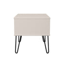 Harlequin 1 Drawer Wide Side Table in Kashmir Matt - Ready Assembled