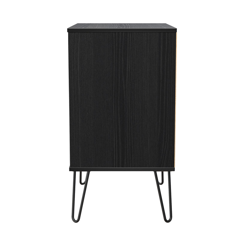 Harlequin 3 Drawer Chest in Black Ash - Ready Assembled