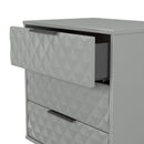 Harlequin 3 Drawer Chest in Dusk Grey - Ready Assembled