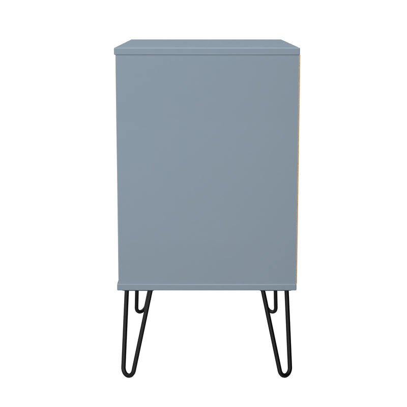 Harlequin 3 Drawer Chest in Denim Blue - Ready Assembled