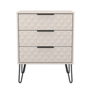 Harlequin 3 Drawer Chest in Kashmir Matt - Ready Assembled