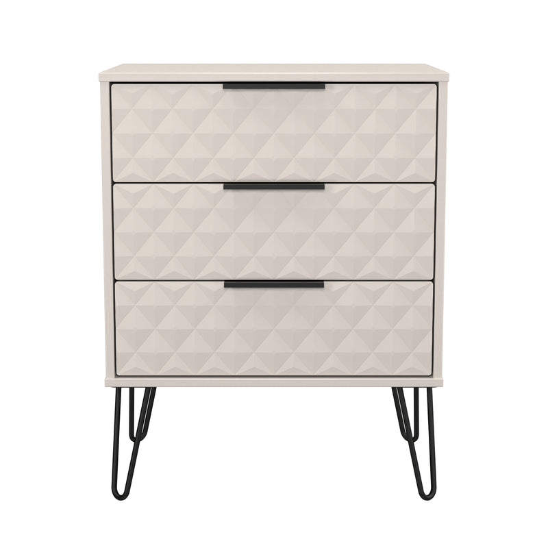 Harlequin 3 Drawer Chest in Kashmir Matt - Ready Assembled