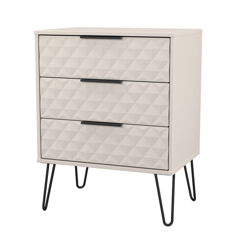 Harlequin 3 Drawer Chest in Kashmir Matt - Ready Assembled