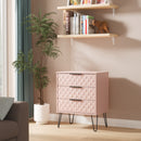 Harlequin 3 Drawer Chest in Kobe Pink - Ready Assembled