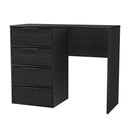 Harlequin 4 Drawer Vanity in Black Ash - Ready Assembled