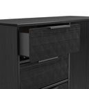 Harlequin 4 Drawer Vanity in Black Ash - Ready Assembled