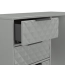 Harlequin 4 Drawer Vanity in Dusk Grey - Ready Assembled