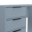 Harlequin 4 Drawer Vanity in Denim Blue - Ready Assembled