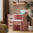 Harlequin 4 Drawer Vanity in Kobe Pink - Ready Assembled