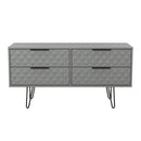 Harlequin 4 Drawer Bedbox in Dusk Grey - Ready Assembled