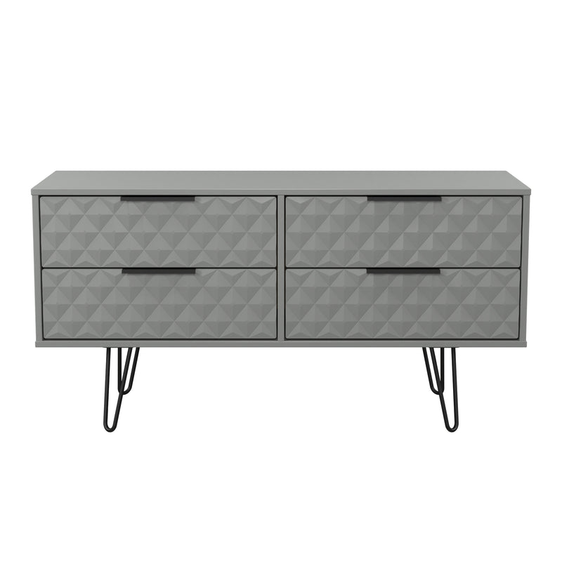 Harlequin 4 Drawer Bedbox in Dusk Grey - Ready Assembled