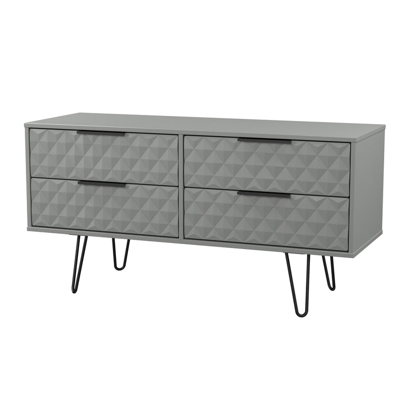 Harlequin 4 Drawer Bedbox in Dusk Grey - Ready Assembled