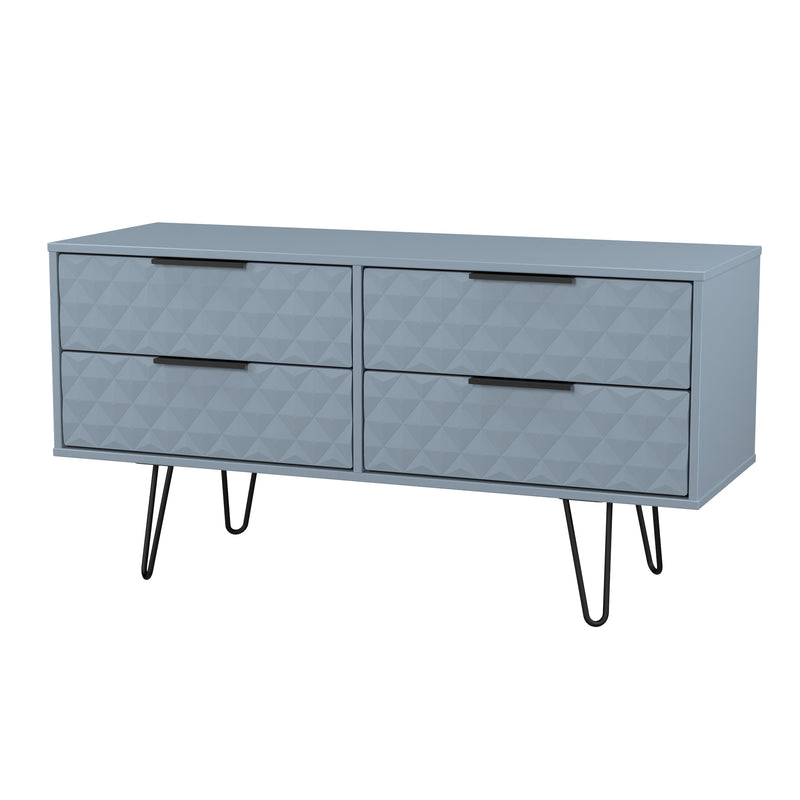 Harlequin 4 Drawer Bedbox in Denim Blue - Ready Assembled