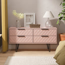 Harlequin 4 Drawer Bedbox in Kobe Pink - Ready Assembled