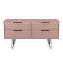 Harlequin 4 Drawer Bedbox in Kobe Pink - Ready Assembled
