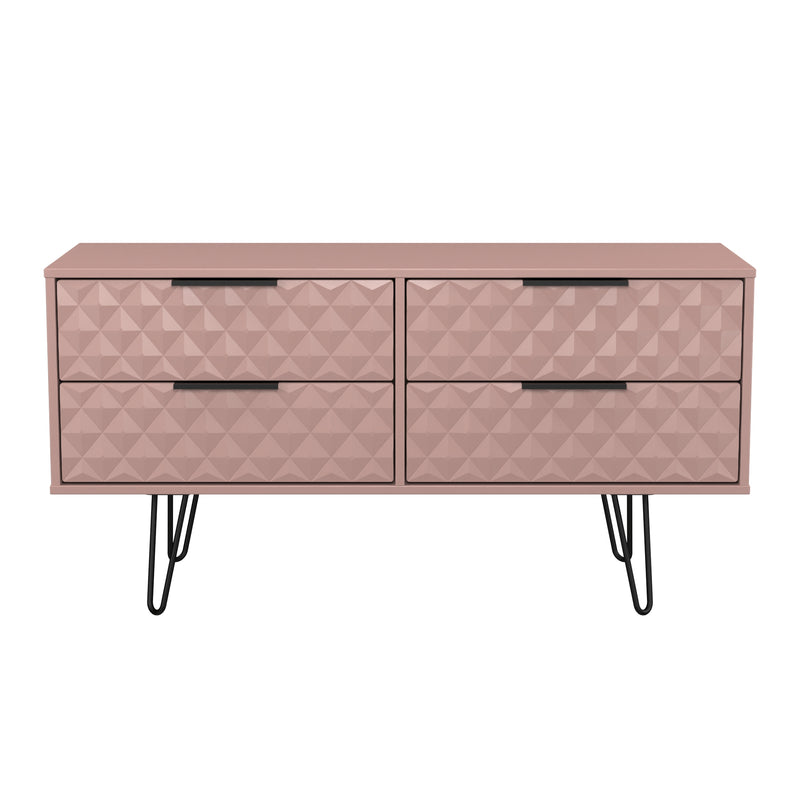 Harlequin 4 Drawer Bedbox in Kobe Pink - Ready Assembled