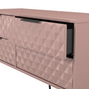 Harlequin 4 Drawer Bedbox in Kobe Pink - Ready Assembled