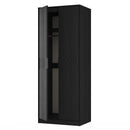Harlequin Double Wardrobe in Black Ash - Ready Assembled