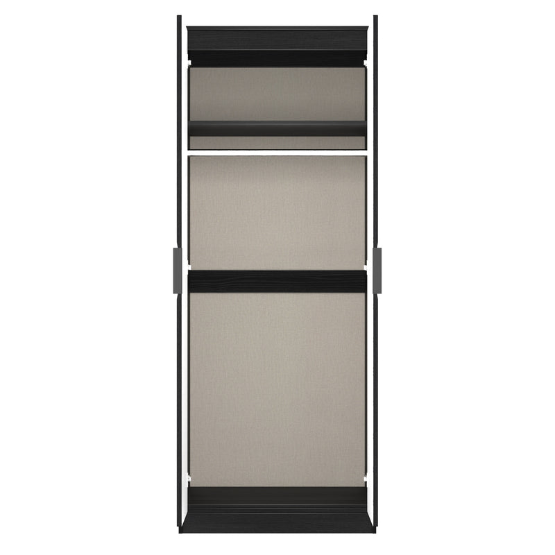 Harlequin Double Wardrobe in Black Ash - Ready Assembled