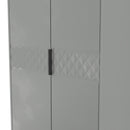 Harlequin Double Wardrobe in Dusk Grey - Ready Assembled