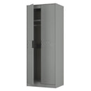 Harlequin Double Wardrobe in Dusk Grey - Ready Assembled