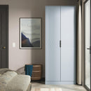 Harlequin Double Wardrobe in Denim Blue - Ready Assembled