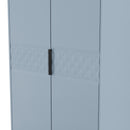 Harlequin Double Wardrobe in Denim Blue - Ready Assembled