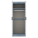 Harlequin Double Wardrobe in Denim Blue - Ready Assembled