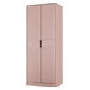 Harlequin Double Wardrobe in Kobe Pink - Ready Assembled