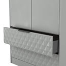 Harlequin 2 Drawer Double Wardrobe in Dusk Grey - Ready Assembled