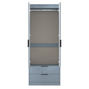 Harlequin 2 Drawer Double Wardrobe in Denim Blue - Ready Assembled