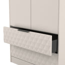 Harlequin 2 Drawer Double Wardrobe in Kashmir Matt - Ready Assembled