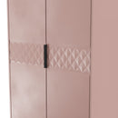 Harlequin 2 Drawer Double Wardrobe in Kobe Pink - Ready Assembled