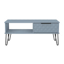 Harlequin 1 Drawer Coffee Table in Denim Blue - Ready Assembled
