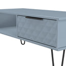 Harlequin 1 Drawer Coffee Table in Denim Blue - Ready Assembled