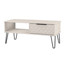 Harlequin 1 Drawer Coffee Table in Kashmir Matt - Ready Assembled