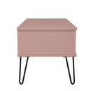 Harlequin 1 Drawer Coffee Table in Kobe Pink - Ready Assembled