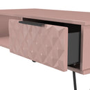Harlequin 1 Drawer Coffee Table in Kobe Pink - Ready Assembled