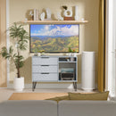 Harlequin 3 Drawer TV Unit in Denim Blue - Ready Assembled