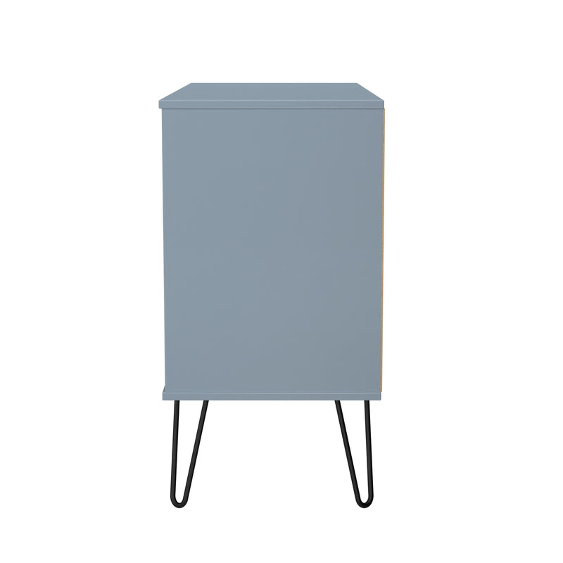 Harlequin 3 Drawer TV Unit in Denim Blue - Ready Assembled