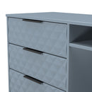 Harlequin 3 Drawer TV Unit in Denim Blue - Ready Assembled