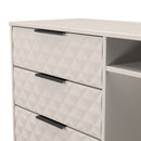 Harlequin 3 Drawer TV Unit in Kashmir Matt - Ready Assembled