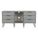 Harlequin 6 Drawer Sideboard in Dusk Grey - Ready Assembled