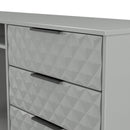 Harlequin 6 Drawer Sideboard in Dusk Grey - Ready Assembled