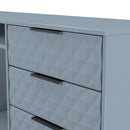 Harlequin 6 Drawer Sideboard in Denim Blue - Ready Assembled